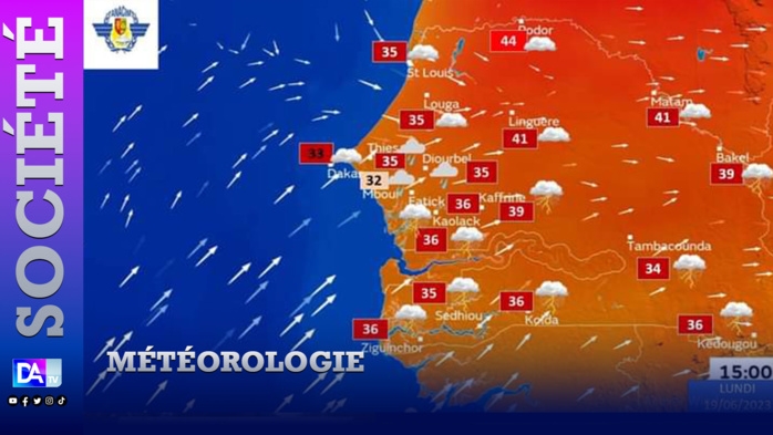 Météorologie : les premières fines pluies sur Dakar attendues ce mardi (ANACIM)