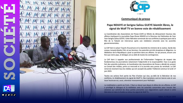 Médiation dans la presse: ayant acquis sa cause, la CAP sursoit son conseil des médias et la journée sans presse annoncée.