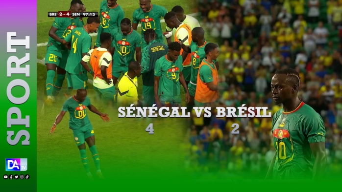 Match amical : Victoire de prestige pour le Sénégal qui domine largement le Brésil battu 4-2 ! Match amical : Victoire de prestige pour le Sénégal qui domine largement le Brésil battu 4-2 !