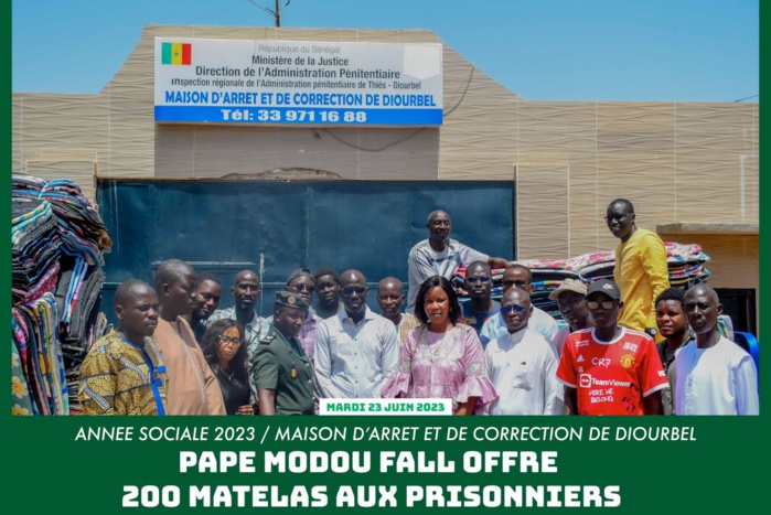 DIOURBEL - Pape Modou Fall, Directeur de l’Emploi, offre un lot de matelas aux pensionnaires de la MAC de Diourbel et améliore leurs conditions de séjour DIOURBEL - Pape Modou Fall, Directeur de l’Emploi, offre un lot de matelas aux pensionnaires de la MAC de Diourbel et améliore leurs conditions de séjour