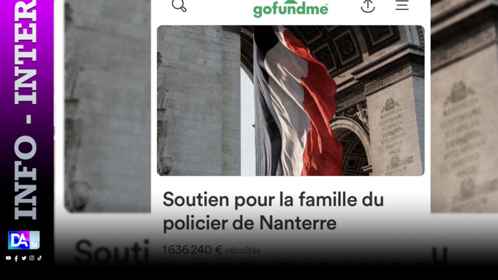 Mort de Nahel à Nanterre/ Clôture de la cagnotte en faveur de la famille du policier tireur: 1.636.220 euros ont été récoltés Mort de Nahel à Nanterre/ Clôture de la cagnotte en faveur de la famille du policier tireur: 1.636.220 euros ont été récoltés