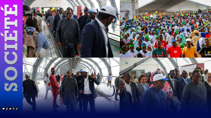 Cérémonie de réception du Terminus de la gare TER-AIBD: " De 15 trains à la première phase..., nous passerons à 22 trains dans la 2e phase...Notre ambition, c’est que le TER aille encore plus loin pour desservir d’autres localités"( Macky Sall) Cérémonie de réception du Terminus de la gare TER-AIBD: " De 15 trains à la première phase..., nous passerons à 22 trains dans la 2e phase...Notre ambition, c’est que le TER aille encore plus loin pour desservir d’autres localités"( Macky Sall)