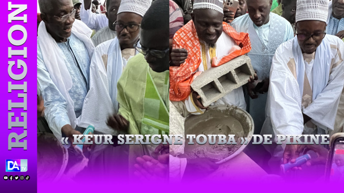 « Keur Serigne Touba » à Pikine : Serigne Bassirou Abdou Khadr pose la première pierre de la mosquée