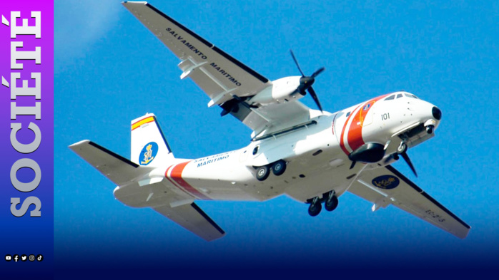 Îles Canaries/ Disparition d'au moins 300 migrants en mer partis du Sénégal : l'avion Sasemar 101 a localisé une pirogue dans la zone Îles Canaries/ Disparition d'au moins 300 migrants en mer partis du Sénégal : l'avion Sasemar 101 a localisé une pirogue dans la zone
