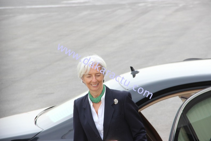 Les images de l'arrivée de Christine Lagarde, Directrice générale du FMI à Dakar
