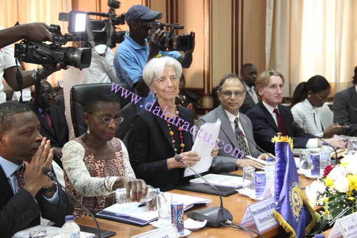 Les images de la visite de la directrice générale du FMI, Christine Lagarde à la Primature
