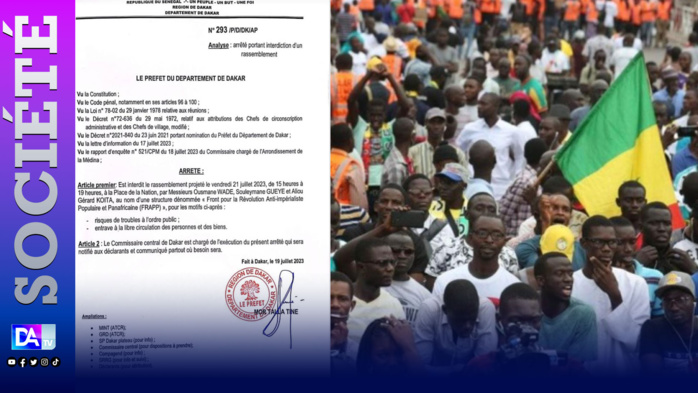 Rassemblement du FRAPP ce vendredi : Le préfet de Dakar bloque Guy Marius Sagna et Cie