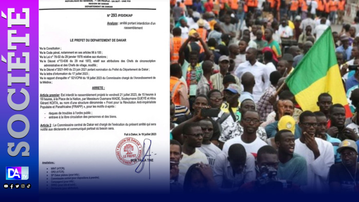 Rassemblement du FRAPP ce vendredi : Le préfet de Dakar bloque Guy Marius Sagna et Cie Rassemblement du FRAPP ce vendredi : Le préfet de Dakar bloque Guy Marius Sagna et Cie