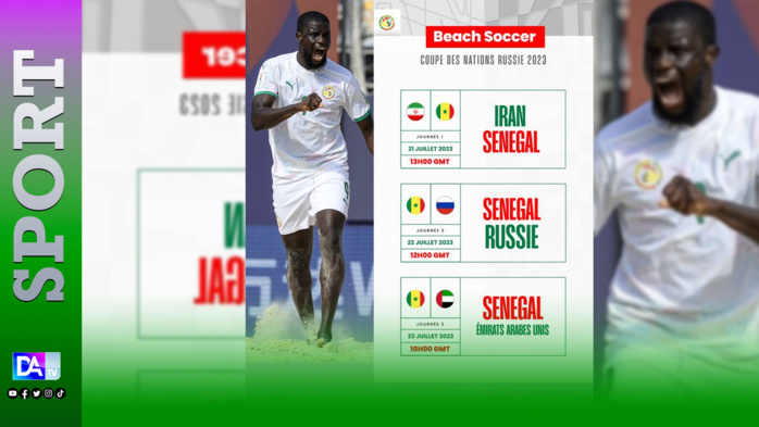 Beach Soccer : Le Sénégal démarre la Coupe des nations ce vendredi face à l’Iran… Beach Soccer : Le Sénégal démarre la Coupe des nations ce vendredi face à l’Iran…