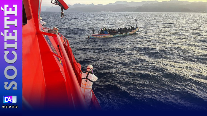 Îles Canaries: 103 personnes à bord d'une embarcation portant une inscription sénégalaise, sauvées par les garde-côtes