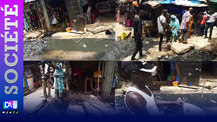 Marché central de Kaolack: Les commerçants se cotisent pour le curage des canaux( images) Marché central de Kaolack: Les commerçants se cotisent pour le curage des canaux( images)