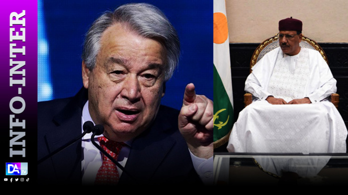 Niger: le chef de l'ONU condamne "toute tentative de prise de pouvoir par la force" (porte-parole)