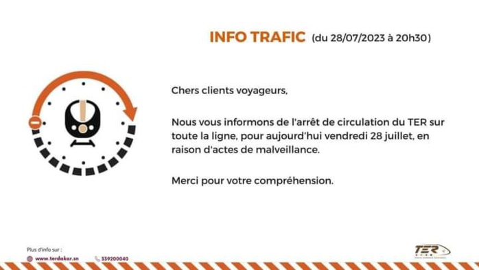 TER : Le service mis aux arrêts ce vendredi TER : Le service mis aux arrêts ce vendredi