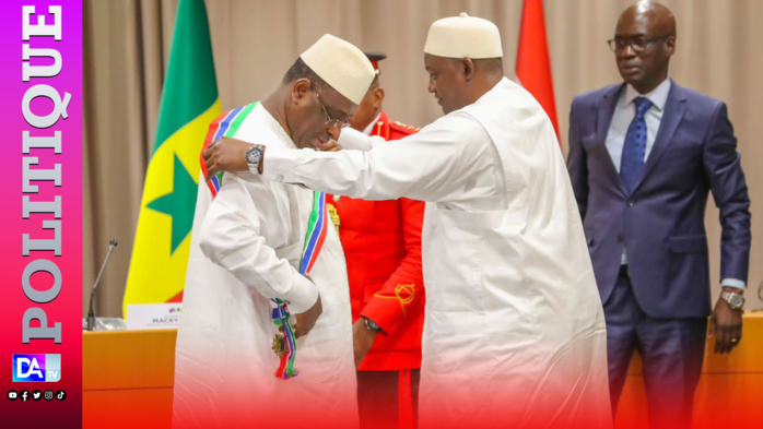 Gambie: Le Président Macky Sall élevé à la dignité de Grand Commandeur de l'ordre national Gambie: Le Président Macky Sall élevé à la dignité de Grand Commandeur de l'ordre national