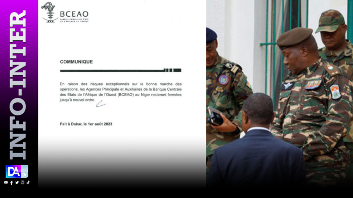 Niger: La BCEAO procéde à la fermeture de ses agences jusqu'à nouvel ordre Niger: La BCEAO procéde à la fermeture de ses agences jusqu'à nouvel ordre