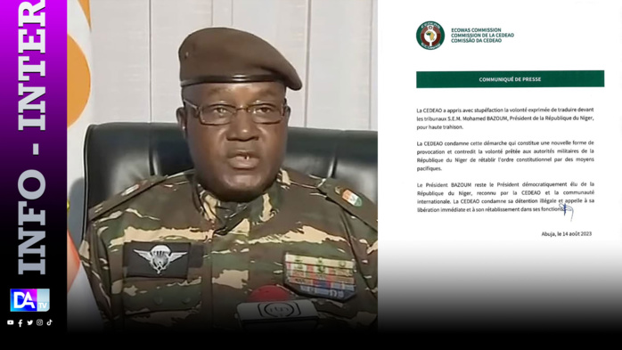 Niger: Les nouvelles mises en garde  de la CEDEAO à la junte