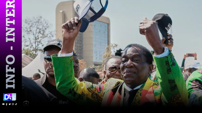 Zimbabwe : le président Emmerson Mnangagwa réélu pour un second mandat
