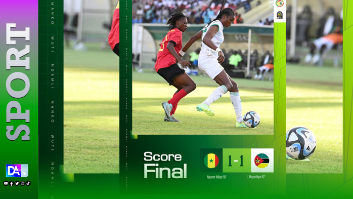 Éliminatoires CAN 2024 : Les Lionnes tenues en échec par le Mozambique, à Lat Dior…