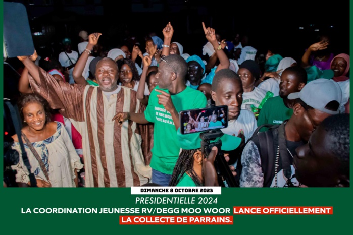 PRÉSIDENTIELLE 2024 - Démarrage du parrainage pour le n⁰ 117… Dëgg Moo Woor de Pape Modou Fall se fixe un objectif de 50 000 parrains. PRÉSIDENTIELLE 2024 - Démarrage du parrainage pour le n⁰ 117… Dëgg Moo Woor de Pape Modou Fall se fixe un objectif de 50 000 parrains.