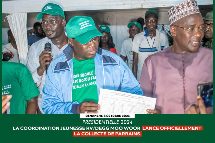 PRÉSIDENTIELLE 2024 - Démarrage du parrainage pour le n⁰ 117… Dëgg Moo Woor de Pape Modou Fall se fixe un objectif de 50 000 parrains.