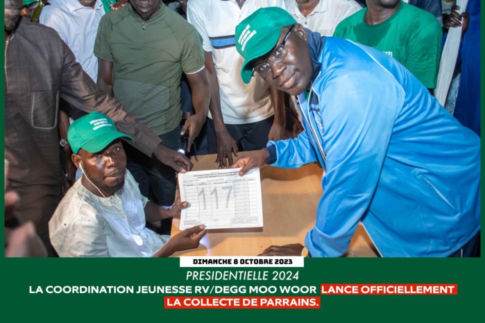PRÉSIDENTIELLE 2024 - Démarrage du parrainage pour le n⁰ 117… Dëgg Moo Woor de Pape Modou Fall se fixe un objectif de 50 000 parrains.