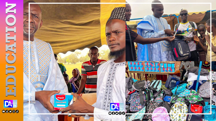 Matam/ Bokidiawé : L'ancien DG de l'ARTP, Abdoul Ly, offre 300 kits scolaires à quatre écoles de la commune