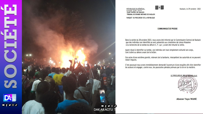 Exhumation du présumé homosexuel à Kaolack: le Procureur ordonne " l'ouverture d'une enquête afin d'identifier les auteurs et d'engager des poursuites pénales" Exhumation du présumé homosexuel à Kaolack: le Procureur ordonne " l'ouverture d'une enquête afin d'identifier les auteurs et d'engager des poursuites pénales"