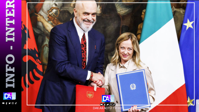 Signature d'un protocole d'entente entre Rome et Tirana : Vers la délocalisation de l'accueil de migrants sauvés en mer Signature d'un protocole d'entente entre Rome et Tirana : Vers la délocalisation de l'accueil de migrants sauvés en mer