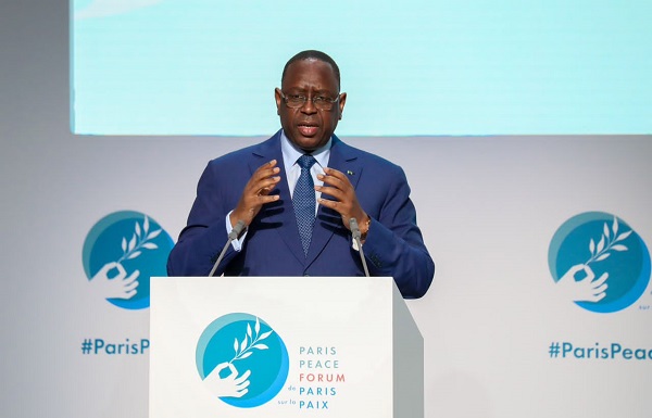 Forum de Paris sur la paix/ Macky Sall: « Au fond, il ne s’agit pas de prôner une révolution, mais une évolution de la gouvernance économique et financière mondiale »