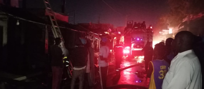 Kaolack: Incendie au marché central de Kaolack: "Soobanté" touché par les flammes