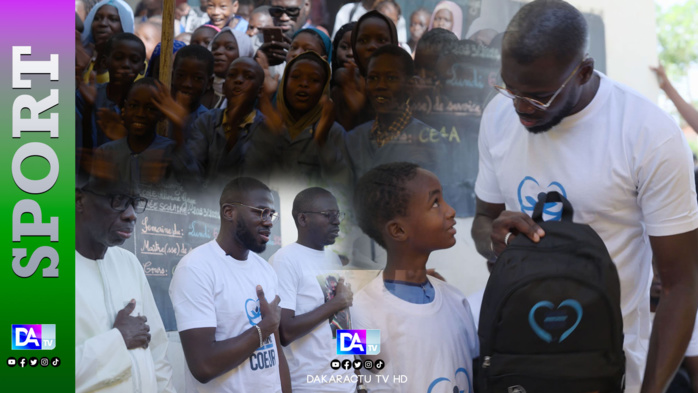 Football & Social : Kalidou Koulibaly offre des kits scolaires à 529 écoliers de Diamaguene