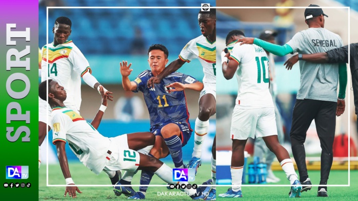 Mondial U17 : Le Sénégal perd contre le Japon, Amara Diouf et Serigne Diouf blessés !