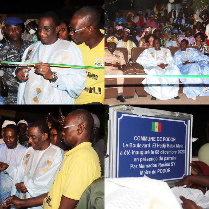 Podor: Racine SY baptise l’un des plus grands boulevards de la commune au nom de l’artiste Baba Maal Podor: Racine SY baptise l’un des plus grands boulevards de la commune au nom de l’artiste Baba Maal