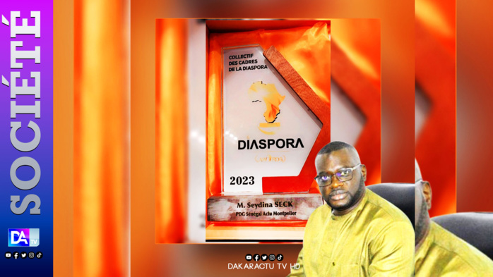Diaspora Awards/ Distingué, Seydina Seck dédie son prix à feu Mamadou Ndiaye Doss
