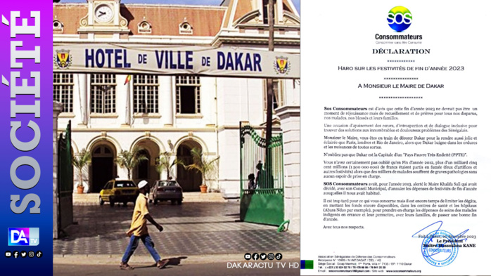 Ville de Dakar/ Dépenses de festivités de fin d'année: SOS consommateurs invite Barthélémy Dias à revoir sa copie Ville de Dakar/ Dépenses de festivités de fin d'année: SOS consommateurs invite Barthélémy Dias à revoir sa copie