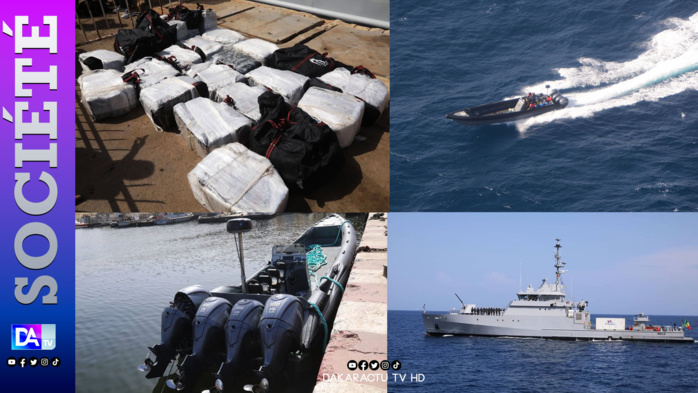 Lutte contre le trafic de drogue : encore 690 kg de cocaïne saisis au large de nos côtes Lutte contre le trafic de drogue : encore 690 kg de cocaïne saisis au large de nos côtes