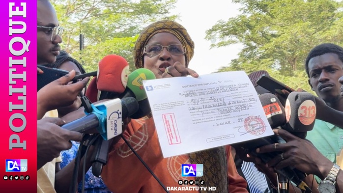 Recalée pour dossier incomplet : Amsatou Sow Sidibé brandit ses documents, interpelle les 7 sages et exige sa réintégration Recalée pour dossier incomplet : Amsatou Sow Sidibé brandit ses documents, interpelle les 7 sages et exige sa réintégration