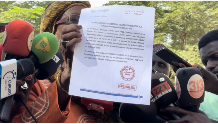 Recalée pour dossier incomplet : Amsatou Sow Sidibé brandit ses documents, interpelle les 7 sages et exige sa réintégration Recalée pour dossier incomplet : Amsatou Sow Sidibé brandit ses documents, interpelle les 7 sages et exige sa réintégration