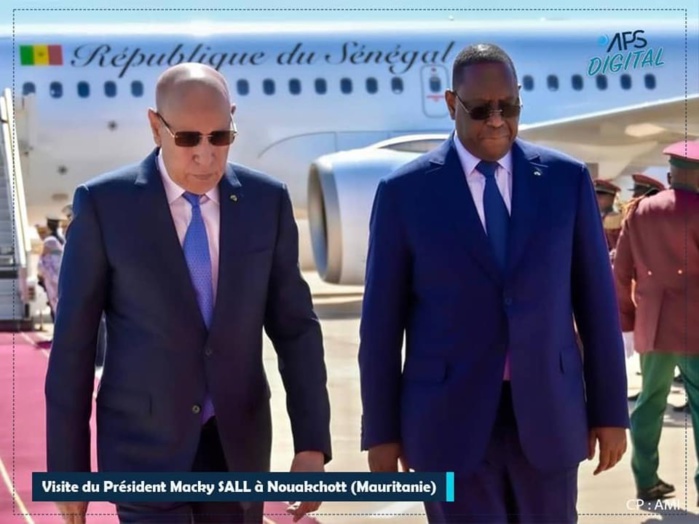 Coopération bilatérale : Le président Macky Sall en visite de 48h en Mauritanie Coopération bilatérale : Le président Macky Sall en visite de 48h en Mauritanie