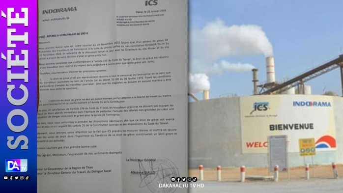 Grève des travailleurs des ICS Indorama: La direction prend note et brandit des "menaces voilées" Grève des travailleurs des ICS Indorama: La direction prend note et brandit des "menaces voilées"