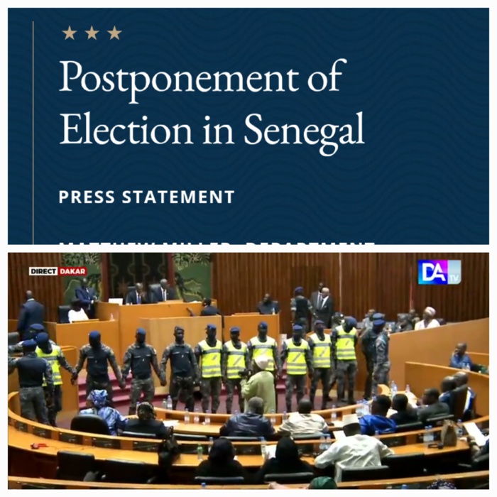 Report du scrutin présidentiel : Les États-Unis exhortent le Sénégal à organiser l’élection conformément à la constitution Report du scrutin présidentiel : Les États-Unis exhortent le Sénégal à organiser l’élection conformément à la constitution