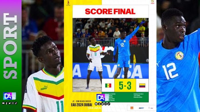 Coupe du monde Beach Soccer : Le Sénégal se relance face à la Colombie Coupe du monde Beach Soccer : Le Sénégal se relance face à la Colombie