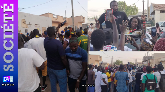 Kaolack : Adji Ndao et Azoura Fall, accueillis en triomphe après leur libération Kaolack : Adji Ndao et Azoura Fall, accueillis en triomphe après leur libération