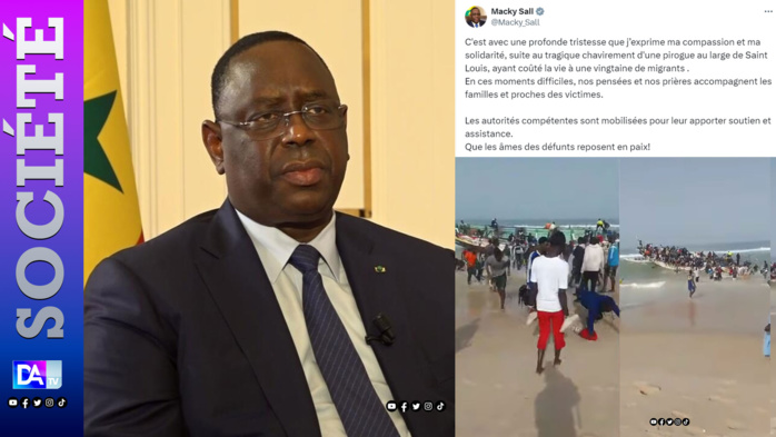 Chavirement d’une pirogue à Saint-Louis : le chef de l’Etat Macky présente ses condoléances aux familles des victimes... Chavirement d’une pirogue à Saint-Louis : le chef de l’Etat Macky présente ses condoléances aux familles des victimes...