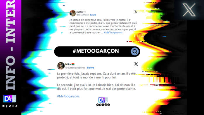 Journée mondiale de la lutte contre l'exploitation sexuelle : Les hommes disent " moi aussi " avec l'hashtag #Metoogarçon Journée mondiale de la lutte contre l'exploitation sexuelle : Les hommes disent " moi aussi " avec l'hashtag #Metoogarçon