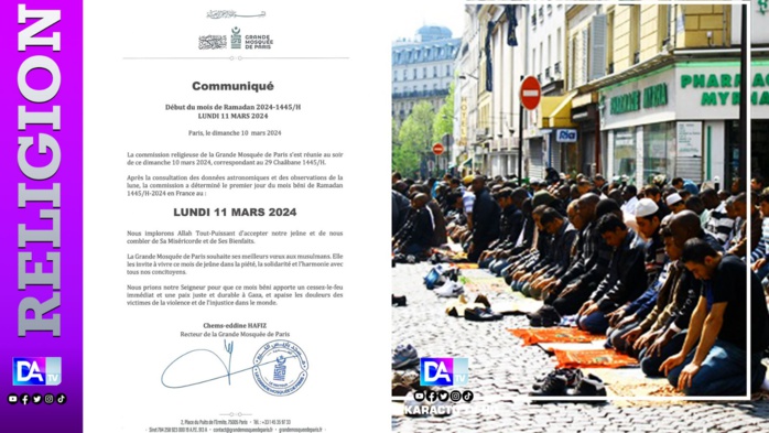 Ramadan 2024: les musulmans de France débutent le jeûne, ce lundi Ramadan 2024: les musulmans de France débutent le jeûne, ce lundi