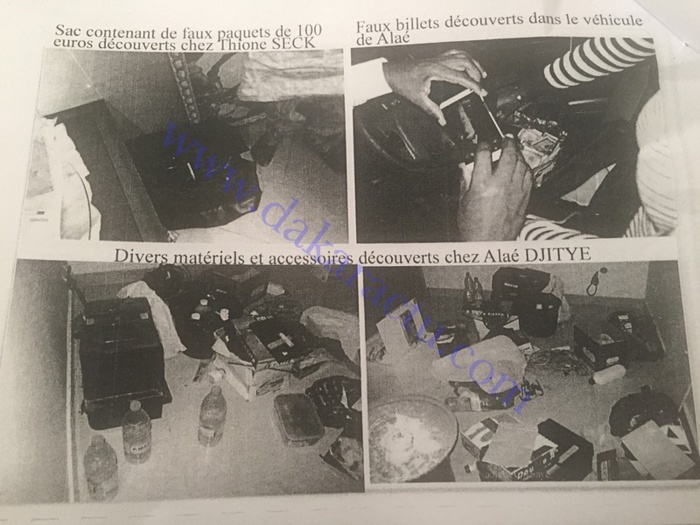 Affaire des faux billets : Ce que Alaye Djitèye a dit aux enquêteurs
