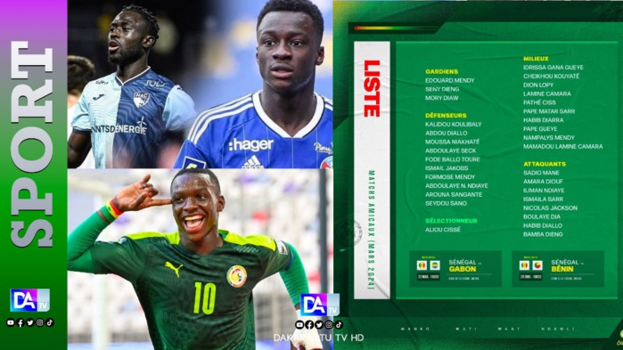 Matchs amicaux : Aliou Cissé convoque 31 Lions dont Amara Diouf et deux nouveaux binationaux ! Matchs amicaux : Aliou Cissé convoque 31 Lions dont Amara Diouf et deux nouveaux binationaux !