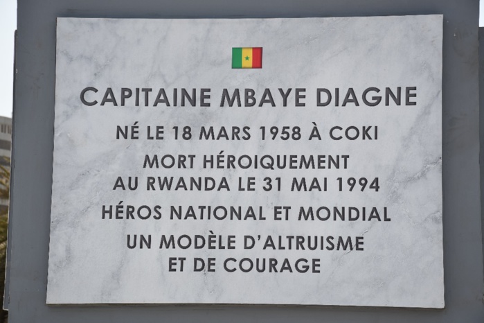 Mémoire du Capitaine Mbaye Diagne : Le président de République immortalise le héros du génocide au Rwanda