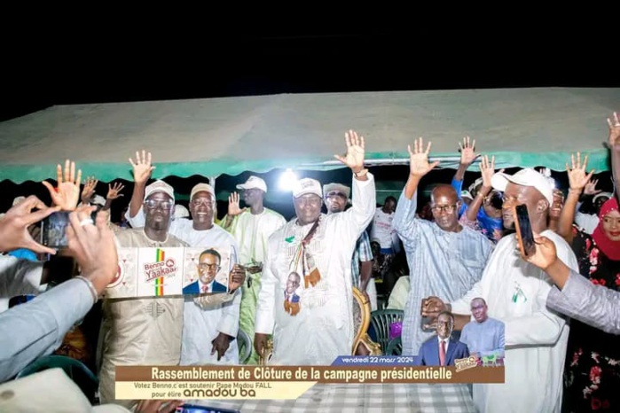 DIOURBEL- Meeting de clôture de Dëgg- Moo - Woor: Pape Modou Fall estime que la forte mobilisation augure d'une victoire au 1er tour DIOURBEL- Meeting de clôture de Dëgg- Moo - Woor: Pape Modou Fall estime que la forte mobilisation augure d'une victoire au 1er tour